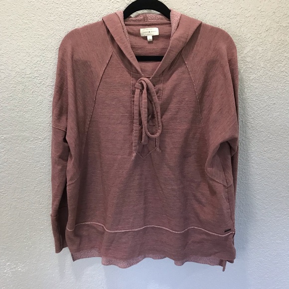 Lucky Brand Tops - 🖤 Lucky Brand Tie Neckline Sweatshirt